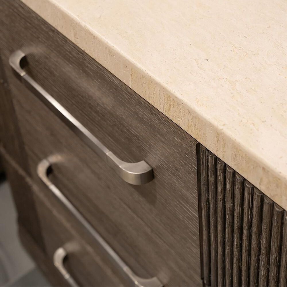 Riverside Furniture Sariel 3-Drawer Nightstand with Stone Top in Expresso, , large