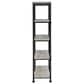 COAST Analiese 2-Piece Desk and Bookcase Set in Black and Grey Driftwood, , large
