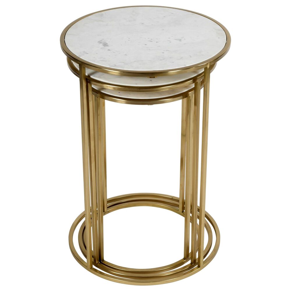 Waltham Global Archive Nesting Tables in Riviera Gold &#40;Set of 3&#41;, , large