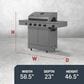 Tytus Anaheim and Emberwood 3-Piece Modular Duo with Tabletop Grill and Griddle in Gunmetal Gray, , large
