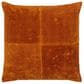 Surya Corduroy Quarters 20" x 20" Throw Pillow in Brick Red, , large