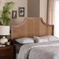 Baxton Studio Risha Queen Panel Headboard in Ash Walnut, , large