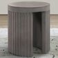 Blue River Wave End Table in Grey, , large
