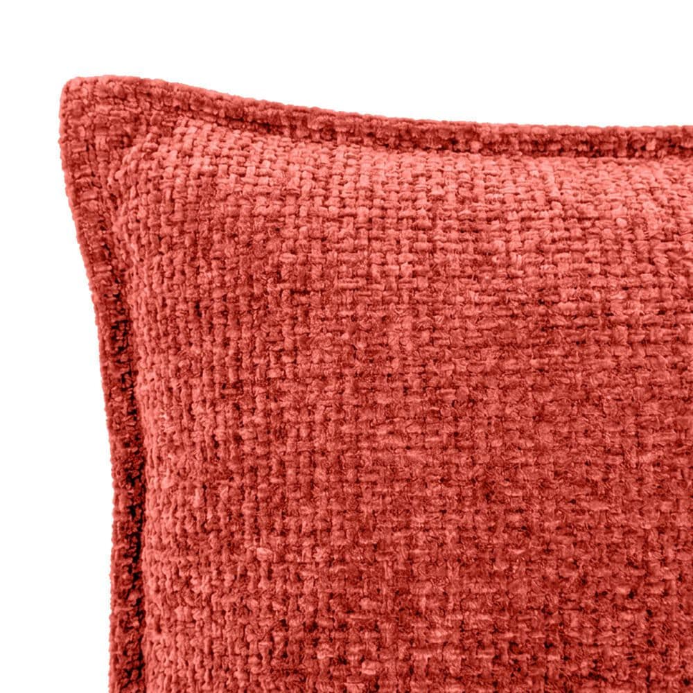 Chanasaya 20" Square Textured Accent Throw Pillow in Rust, , large