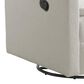 M Design Village Uptown Swivel Push Back Rocker Recliner in Boucle White, , large