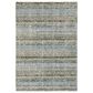Oriental Weavers Atlas Stripe 747B0 5"3" x 7"3" Blue and Green Area Rug, , large
