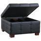 Valor Living Detour Strap Square Storage Ottoman in Black, , large