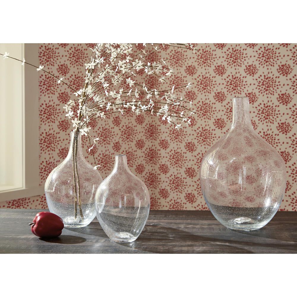 Ashley Kurthorne 9&quot; Vase in Clear, , large