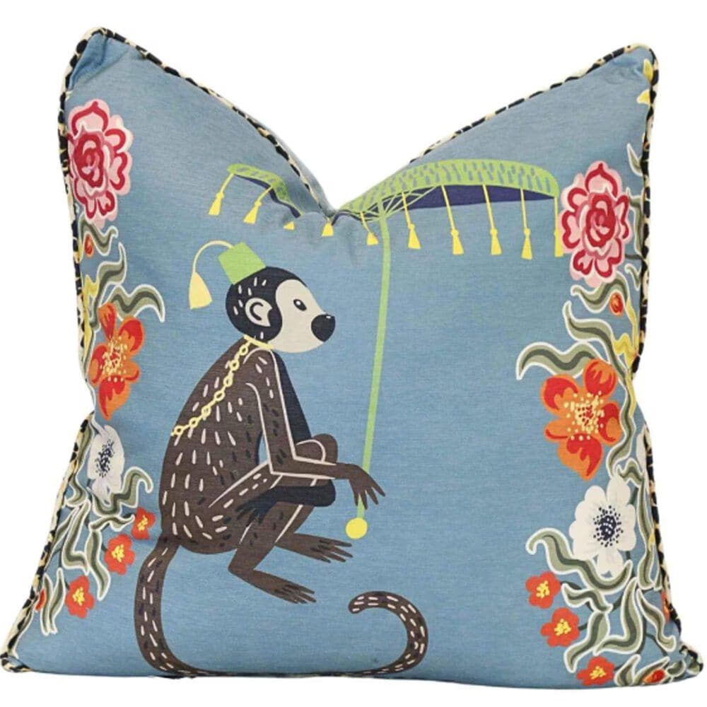 Flair Industries 24" Square Throw Pillow in Blue, , large