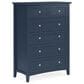 Urban Home Grace 5-Drawer Chest in Blueberry, , large