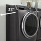 GE Appliances 4.8 Cu. Ft. Front Load Washer and 7.8 Cu. Ft. Electric Dryer Laundry Pair in White, , large