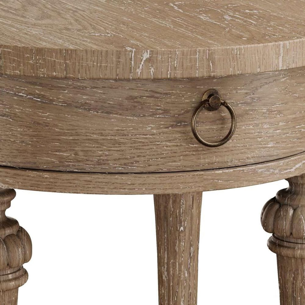 Hekman Chateaux Oval End Table in Brown, , large