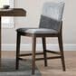 New Heritage Kody Counter Stool with Gray Upholstery in Dark Walnut, , large