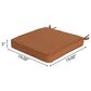 Hearth and Haven Noah19" x 19" Outdoor Dining Chair Cushion with Water-Repellent Fabric and Secure Ties in Orange, , large