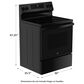 GE Appliances 30" Freestanding Electric Range with Convection in Black, , large