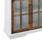 Walker Edison Abigail 58" TV Stand in Brushed White/Rustic Oak, , large