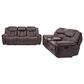 Oxford Furniture 2-Piece Power Reclining Living Room Set in Cowboy Dark Brown, , large