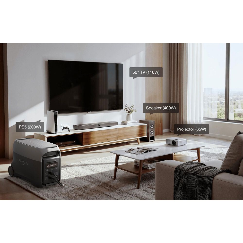 EcoFlow Delta 3 Ultra 3072Wh Portable Power Station in Black, , large