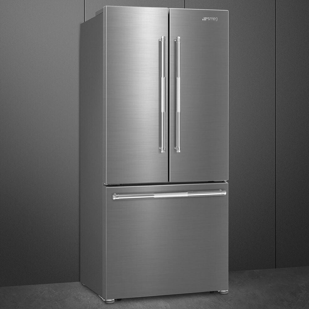 SMEG 16 Cu. Ft. Freestanding French Door Refrigerator in Stainless Steel, , large