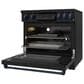 Thor Kitchen Gordon Ramsay 6 Cu. Ft. Professional Induction Range with Blue Handle Kit in Black, , large