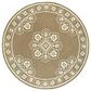 Oriental Weavers Marina 7"10" Round Tan and Ivory Area Rug, , large