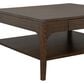 Flexsteel Sylvie Square Coffee Table in Chestnut, , large