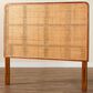 Baxton Studio Caspia Queen Headboard in Light Honey and Red Teak, , large