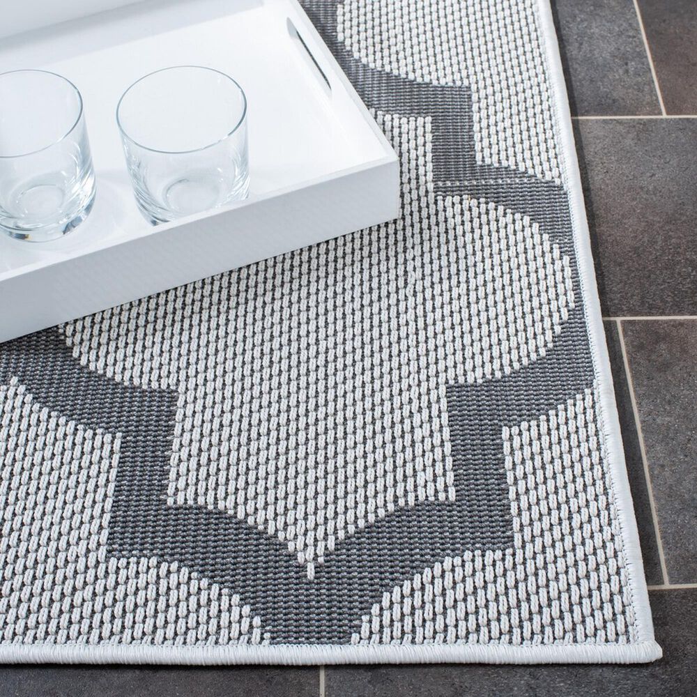 Safavieh Bermuda BMU804B 2&#39; x 8&#39; Ivory and Grey Indoor/Outdoor Area Performance Rug, , large