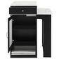 HOMLUX 60" Kitchen Island in Black, , large