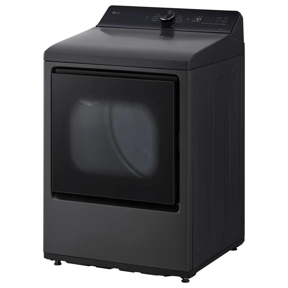 LG 7.3 Cu. Ft. Ultra Large Capacity Smart Electric Dryer in Platinum Black, , large