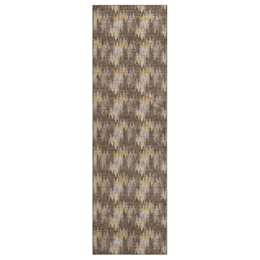 Dalyn Rug Company Soft Essentials Chevron Chocolate 2"3" x 7"6" Runner, , large
