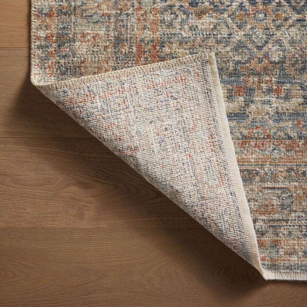 Loloi Heritage 2&#39; x 3&#39; Blue and Rust Area Rug, , large