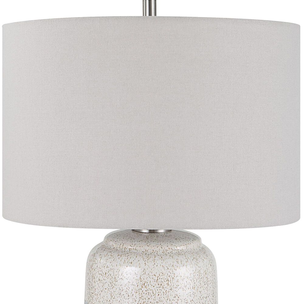 Uttermost Pinpoint Table Lamp in White, Gray and Ivory Cream, , large