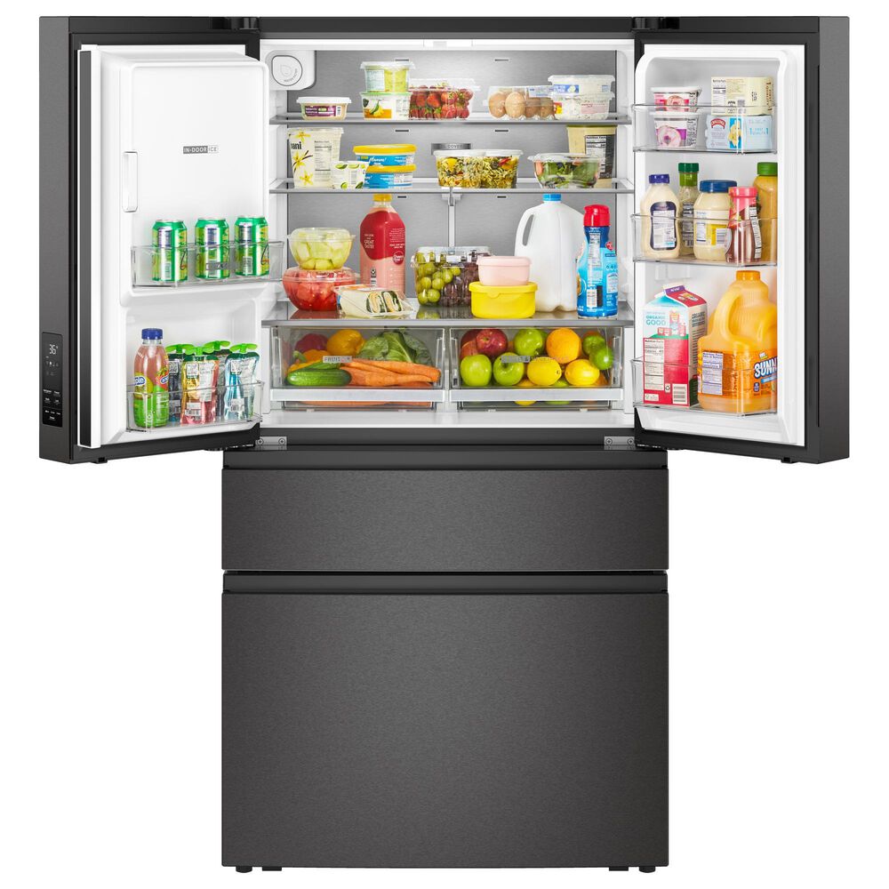 Whirlpool WRMF3736 29 Cu. Ft. French Door Refrigerator in Fingerprint-Resistant Black Stainless Steel, , large