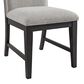 Mayberry Hill Axel Side Chair with Light Grey Upholstery in Espresso, , large