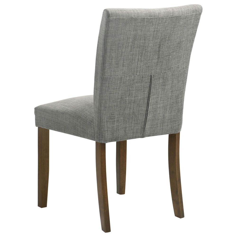 Coaster Cantley Dining Side Chair with Grey Cushion in Rich Brown, , large