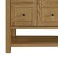 James Martin Vanities Breckenridge 60" Single Bathroom Vanity in Light Natural Oak with 3 cm White Zeus Quartz Top and Rectangular Sink, , large
