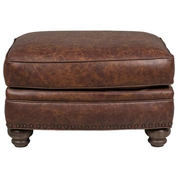 Smith Brothers Rectangle Ottoman in Brown, , large