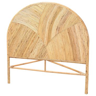 Baxton Studio Seana King Panel Headboard in Honey, , large