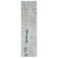 Nourison Silk Shadows 2"3" x 8" Blue and Green Runner, , large