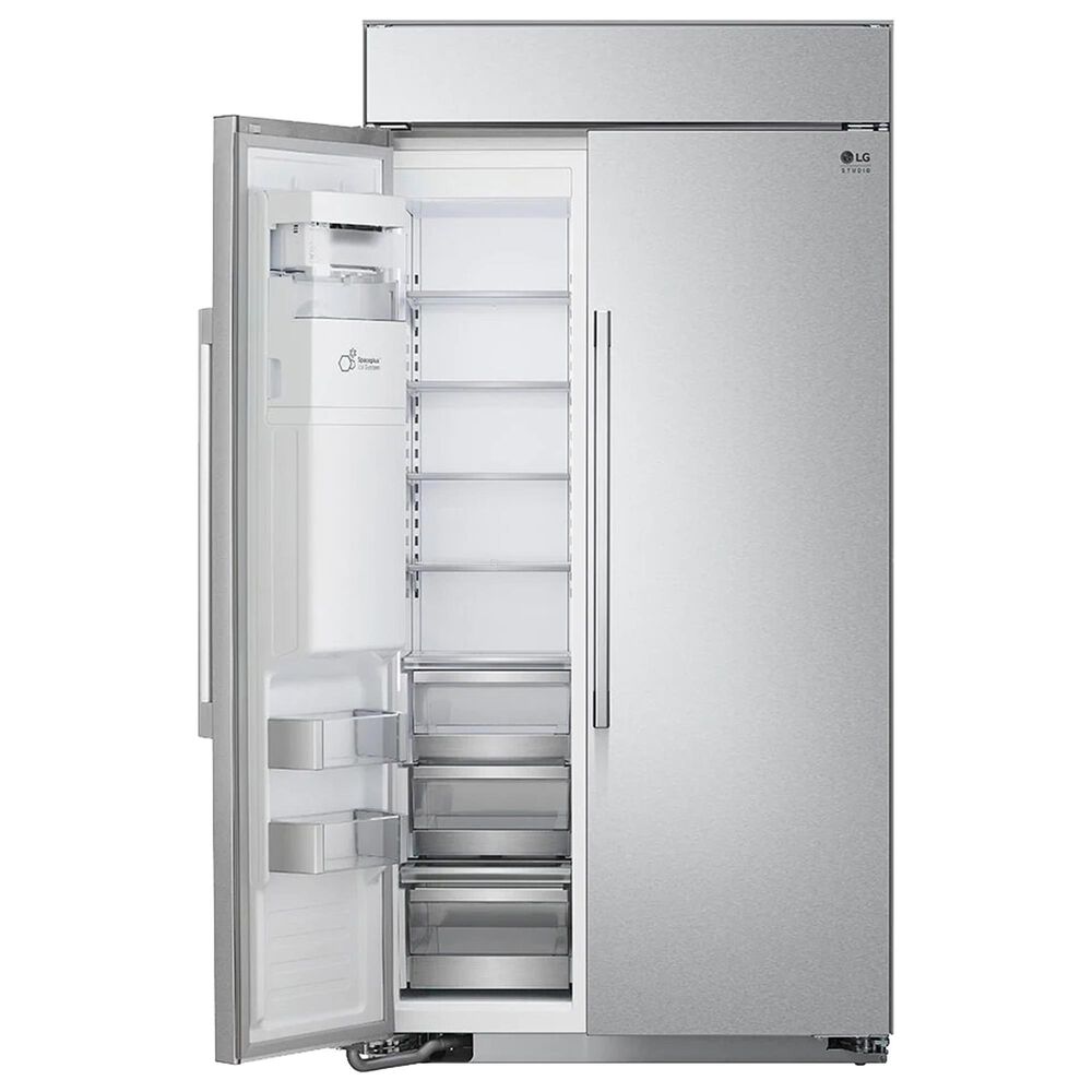LG Studio 26 Cu. Ft. Side-by-Side Refrigerator in Stainless Steel, , large