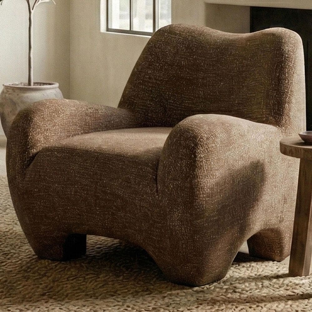 Safavieh Randal Accent Chair in Dark Brown, , large