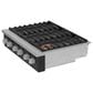 Cafe 36" Natural Gas Rangetop with 6-Burner in Matte Black and Brushed Stainless, , large