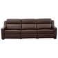 Oxford Furniture Leather Power Reclining Sofa in Ajax Umber, , large