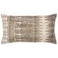 Rizzy Home Abstract 14" x 26" Down Filled Pillow in Natural and Silver, , large