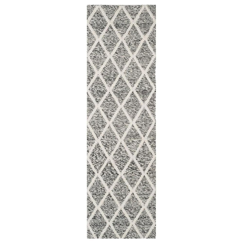 Safavieh Natura NAT711C 2"3" x 8" Ivory and Black Runner, , large