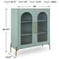 Ashley Adwen Accent Cabinet in Light Green and Gold, , large