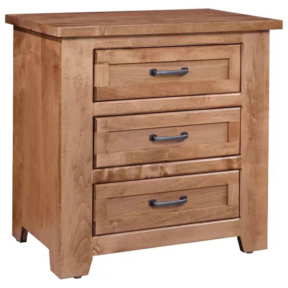 Briarwood LLC Heritage Carson Reed 3-Drawer Nightstand in Provincial, , large