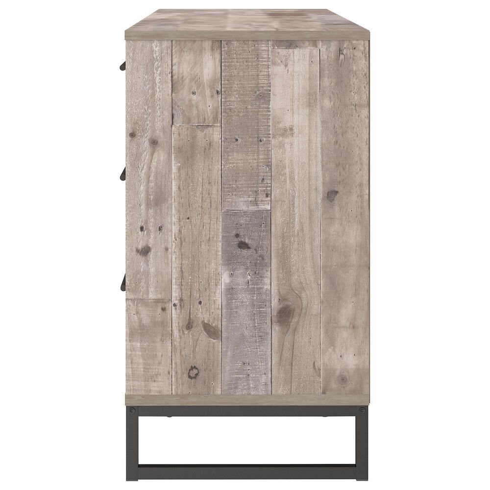 Ashley Neilsville 6-Drawer Dresser in Whitewash and Dark Brown, , large