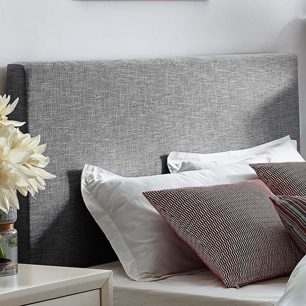 Modway Taylor Upholstered Linen Fabric Full/Queen Headboard in Beige, , large